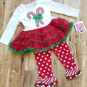 NWT Baby Girl Christmas Outfit 18 Months
